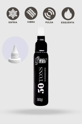 Gel 50 Tons - Vibra, Pulsa, Esquenta e Resfria 28g